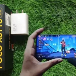 POCO X6 Pro with 1.5K CrystalRes Flow AMOLED screen, 5000mAh battery, 64MP AI-powered triple camera system, and flagship-level performance in a slim IP54-rated body with vegan leather finish