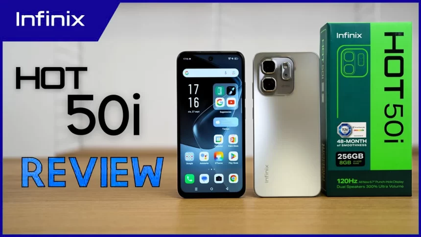 Infinix Hot 50 Pro 4G Android MOBILE PHONE. Announced Oct 2024. Spece 6.78″ display, Helio G100 chipset, 5000 mAh bigg battery, 256 GB storage, 8 GB RAM.