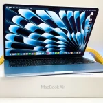 Apple MacBook Air 15 M3 review showing the new thin design and upgraded 1080p webcam in the notch.
