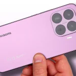 The back of the Xiaomi 17T Pro smartphone, highlighting its prominent Leica-branded triple camera system and sleek metallic finish